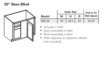 30" Base Blind
