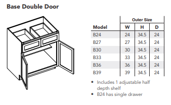 Base Double Door