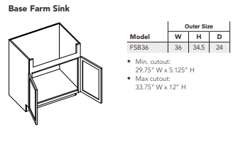 Base Farm Sink