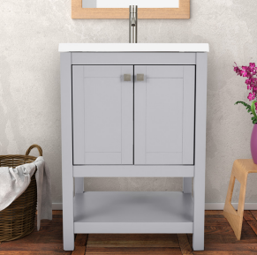 Greer Grey Combo Vanity