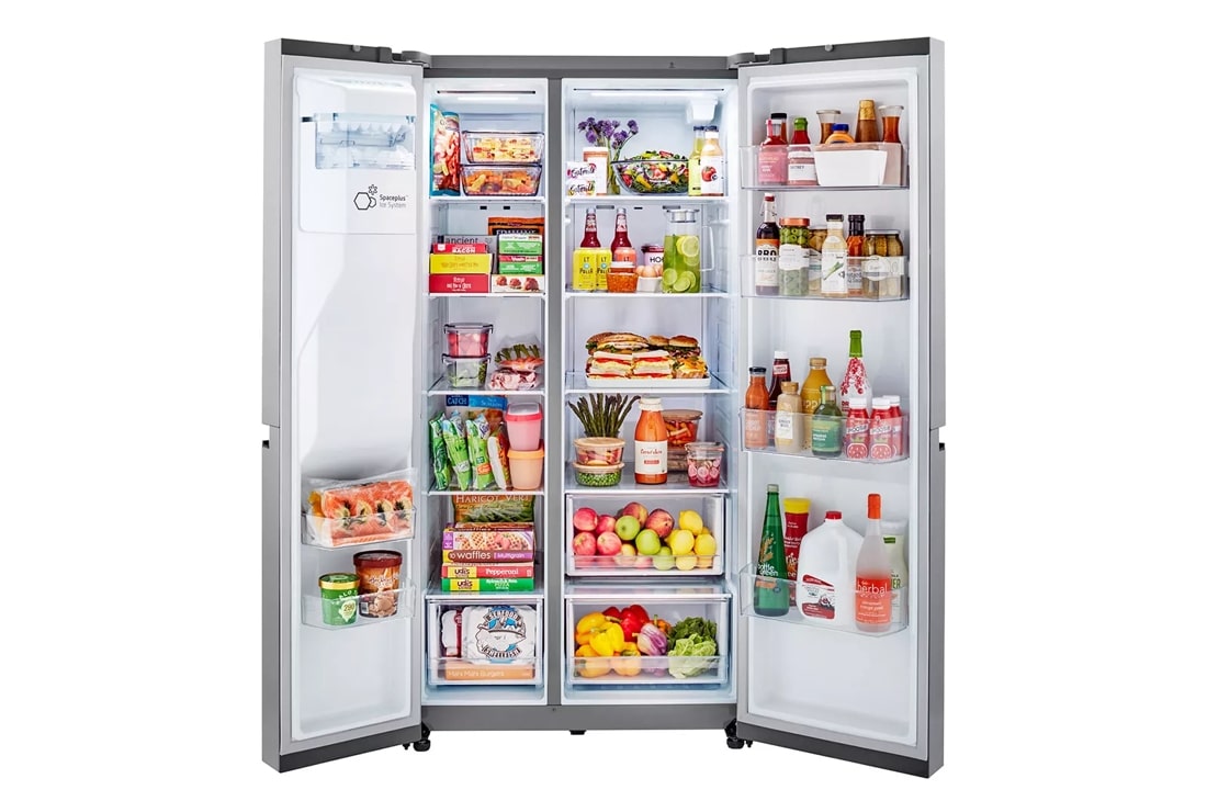 LG 23 cu. ft. Side-by-Side Counter-Depth Refrigerator with Smooth Touch Dispenser