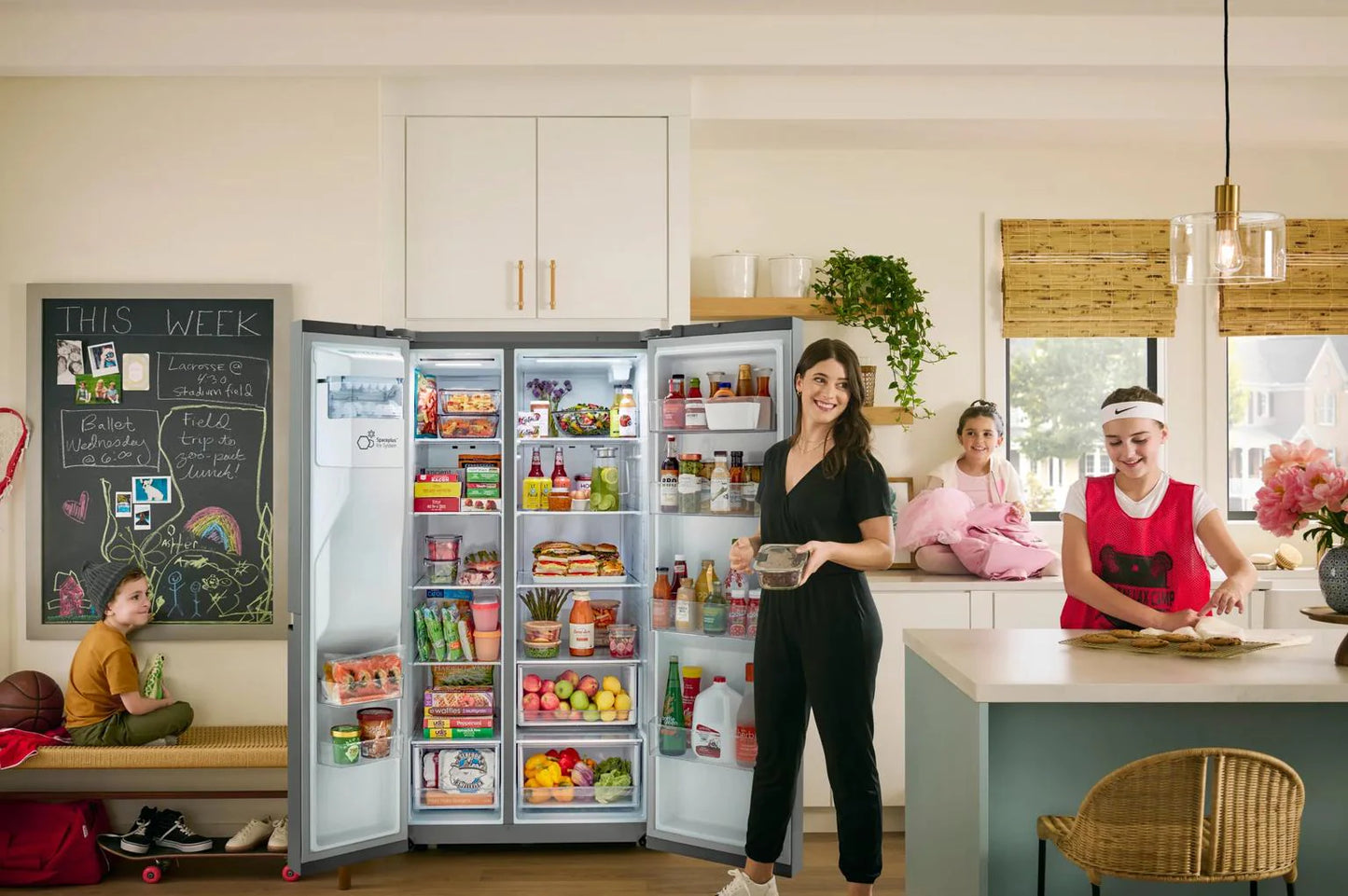 LG 23 cu. ft. Side-by-Side Counter-Depth Refrigerator with Smooth Touch Dispenser
