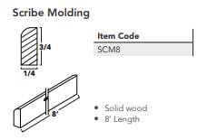 Scribe Molding