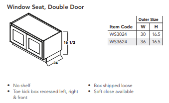 Window Seat, Double Door
